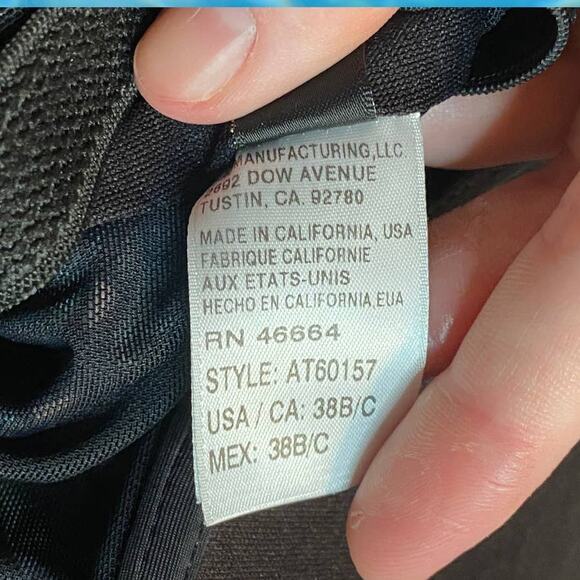 Athena Tankini Swim Top Multicolor Mosaic Built in Bra Size 38 B - Picture 8 of 8